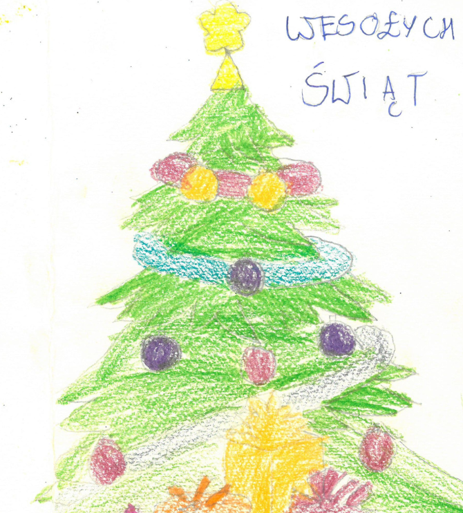 Xmas drawing competition at the MBL - Zosia