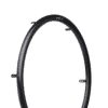Omobic Flow brushed black anodized ergonomic lightweight handrim for active wheelchairs